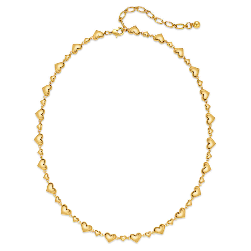 Cross-Border INS Style Niche Design Personality Simple Collarbone Spliced Heart-Shaped Neck Chain Necklace