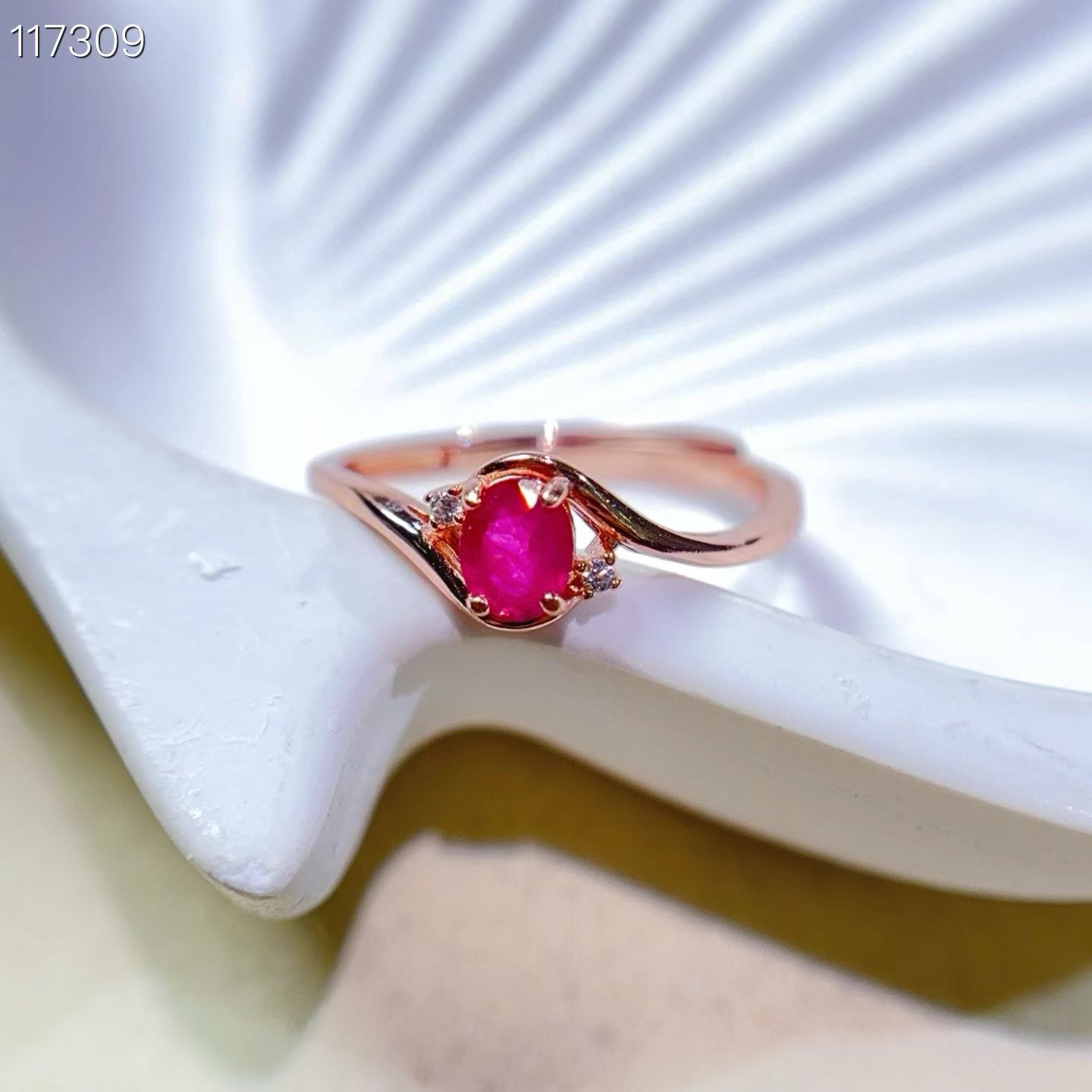 Elegant 925 silver ring for engagement natural ruby ring with certificate 4mm*5mm 0.4ct genuine ruby jewelry