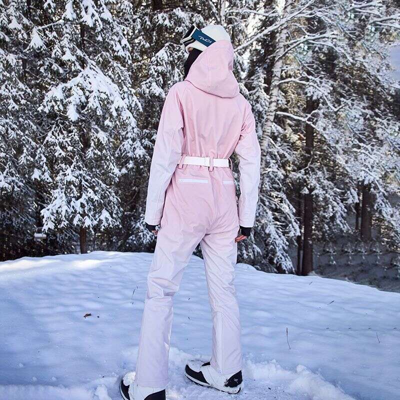 2025 New Silk Cotton One-Piece Ski Suit Women Warm Windproof Waterproof Outdoor Sports Winter Clothing WKERSIY