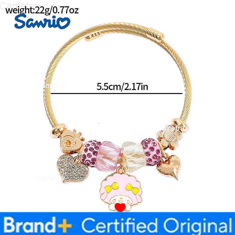 Sanrio Cute Figure Creative Bracelet Fashion Sweet Cartoon Bangle for Festival Girls Jewelry Accessory Unique Gifts H251229
