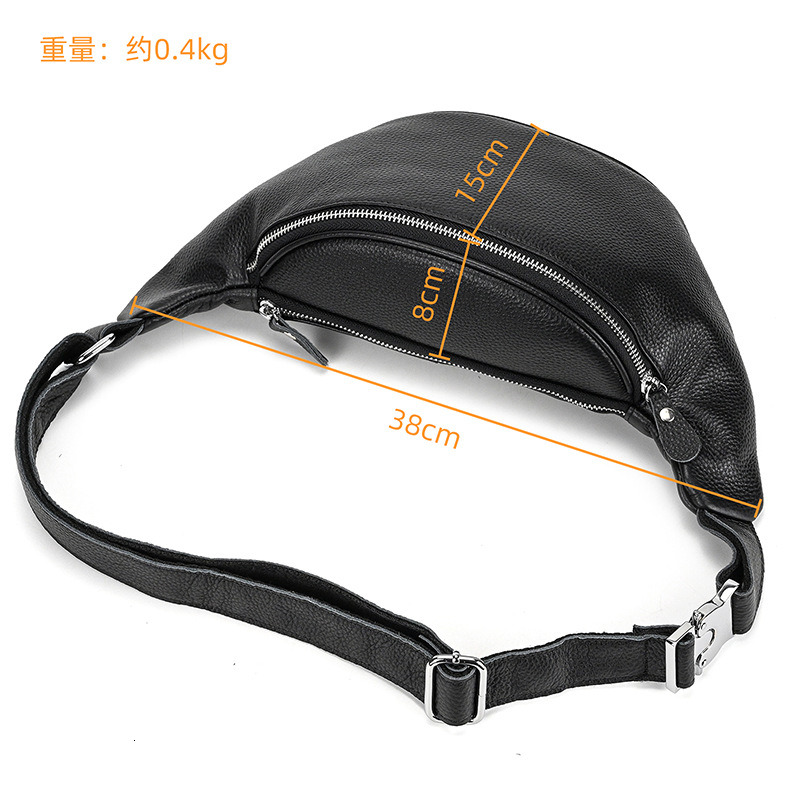 Fashion New 2015 genuine leather waist packs men money belt bag fanny pack small black brown free shipping H6.14#120 ddmySept