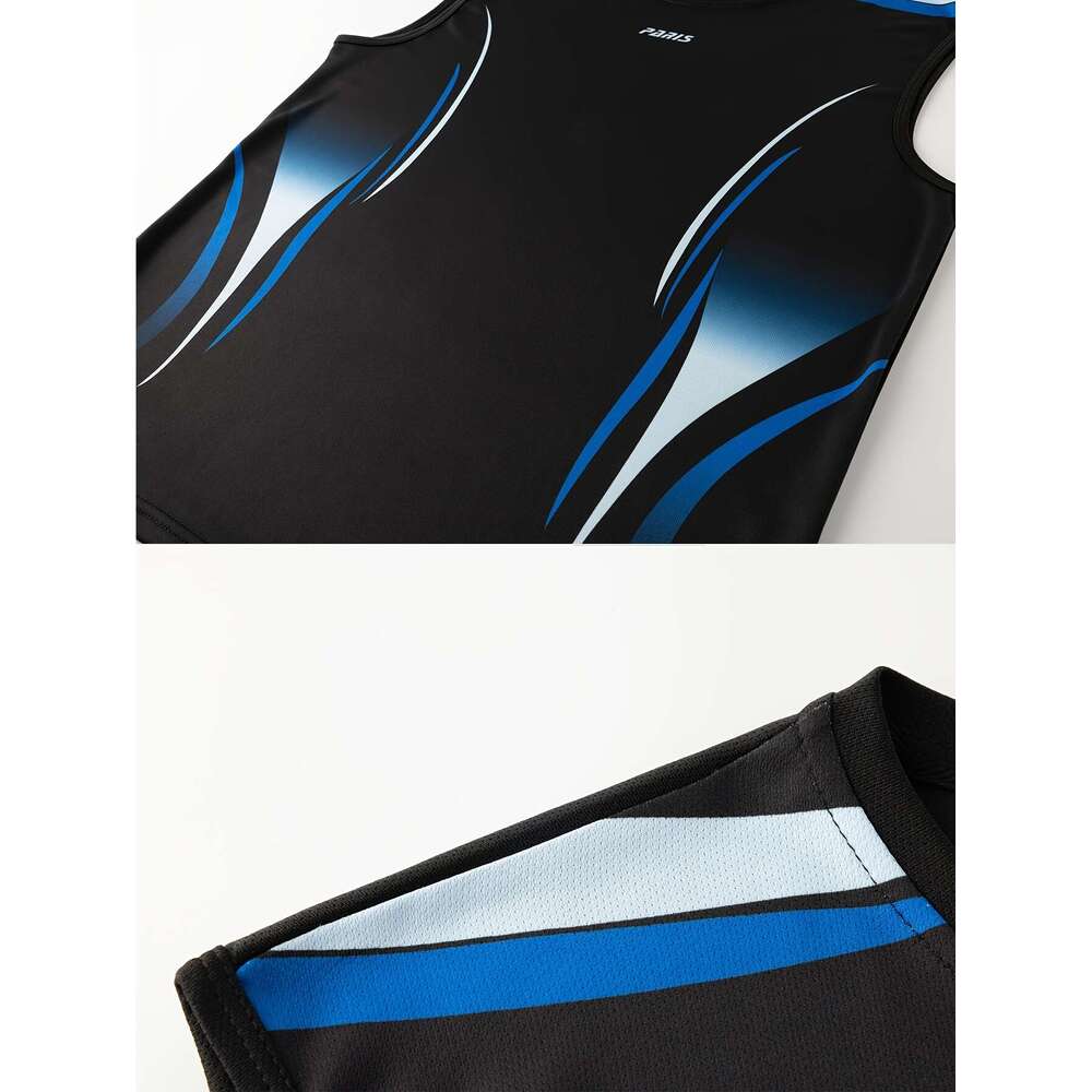 WONST Sportswear Quick Dry Gym Vests Breathable Sleeveless Athletic Shirts With Contrast Color Collar High Elasticity Training Tops For Swimming Runni