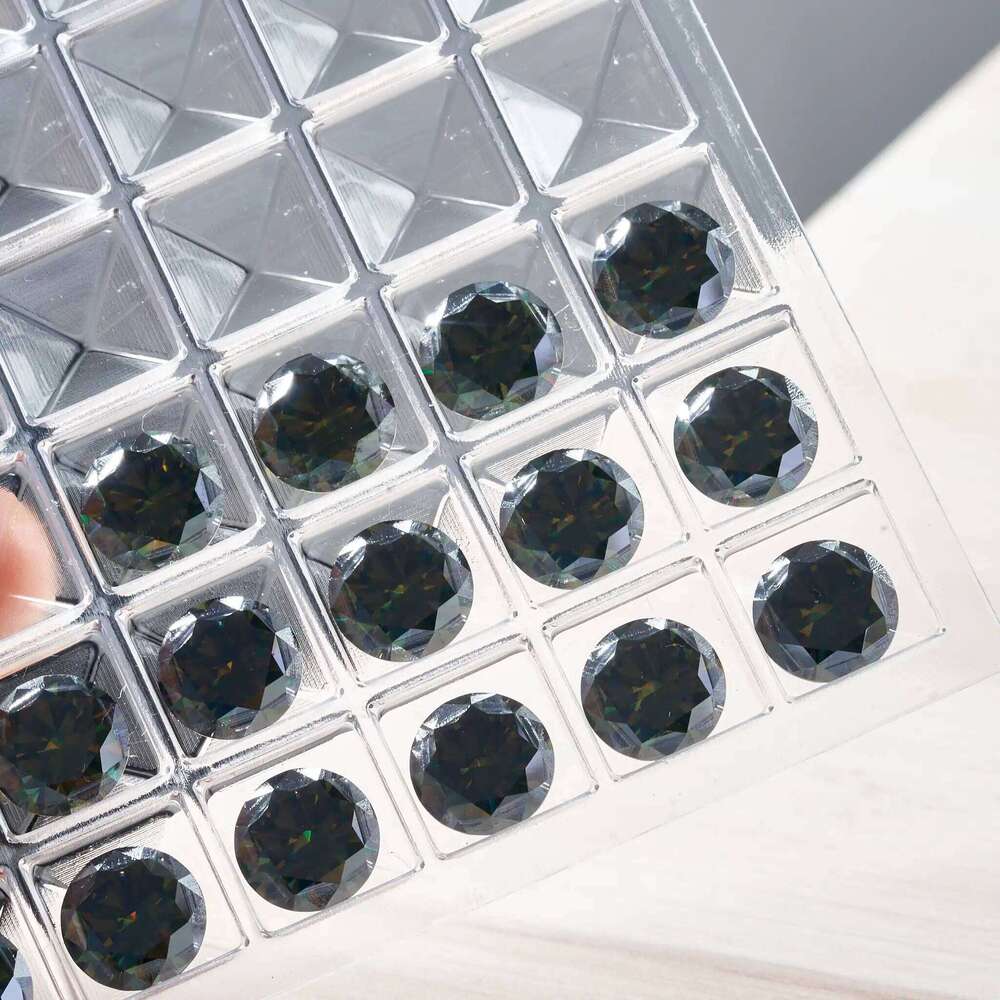 Round 0.1ct-5ct Dark Green Loose Moissanite Pass Diamond Tester with Certificate Lab Grown Diamonds Diy silver fine jewerly 5e0