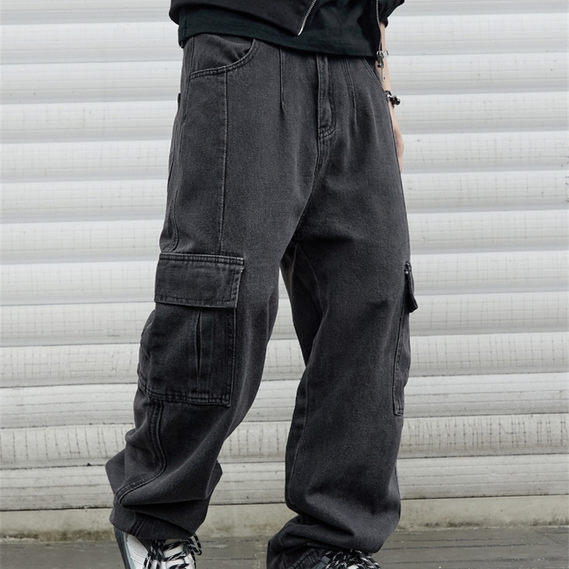 Y2k Baggy Jeans Male Hip Hop Harajuku Trousers Wide Leg Denim Pants Mens Streetwear Korean Oversize Cargo 251218