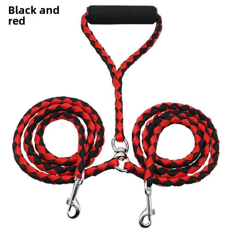 One to two double ended woven PP round rope pet double ended dog skin Luxury Designer style