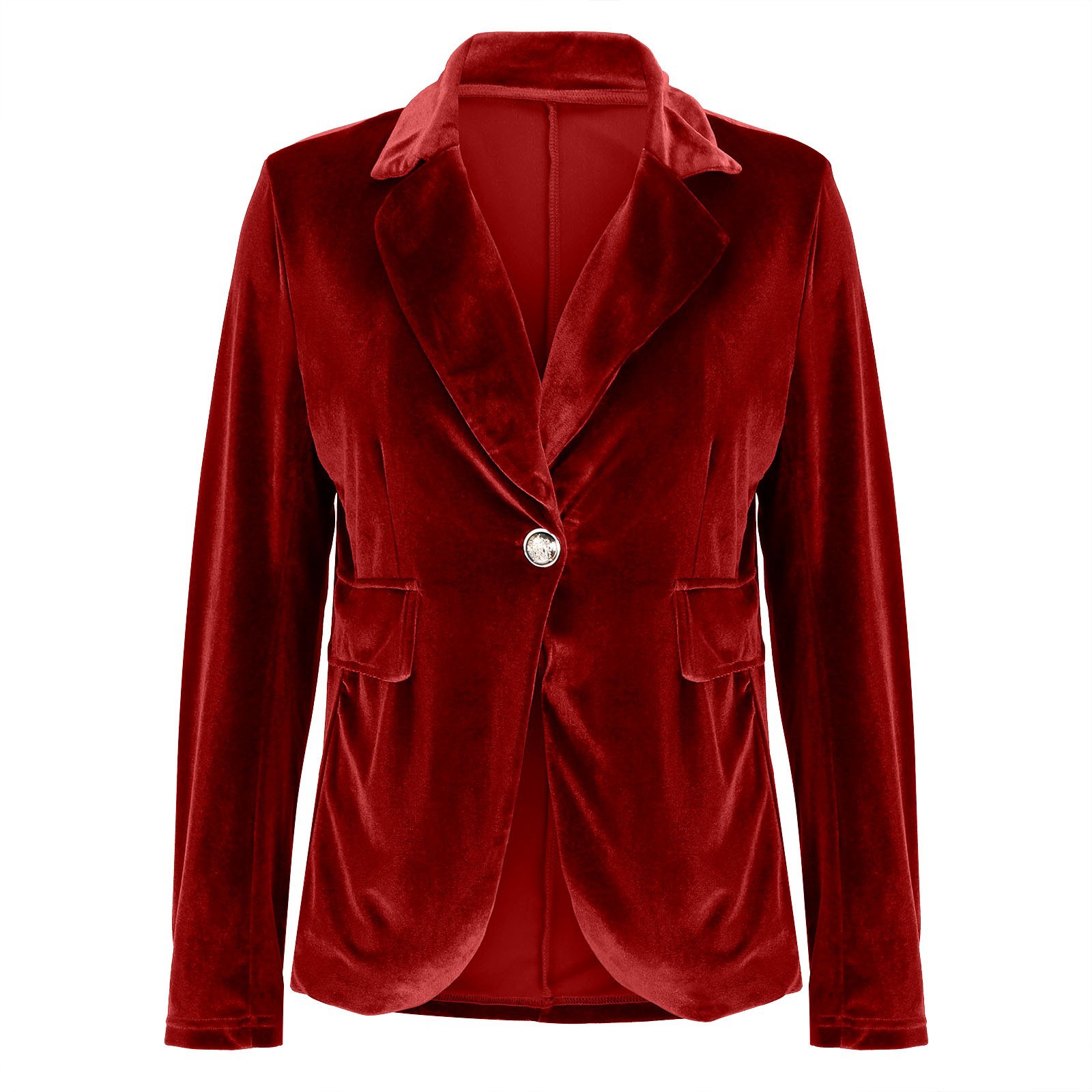 Women's Jackets Elegant Vintage Velvet Jacket For British Preppy Style Slim Casual Retro Double Breasted Coat Outerwear