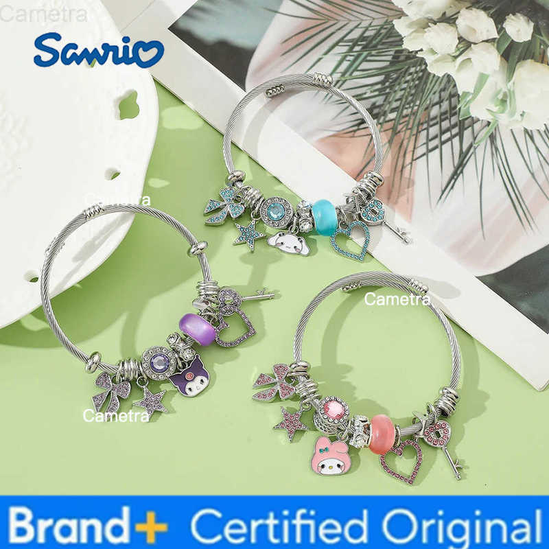 Sanrio Melody Kuromi Cinnamoroll Bracelet for Women Cartoon Anime Action Figures Jewelry Birthday Accessories Gift H251229