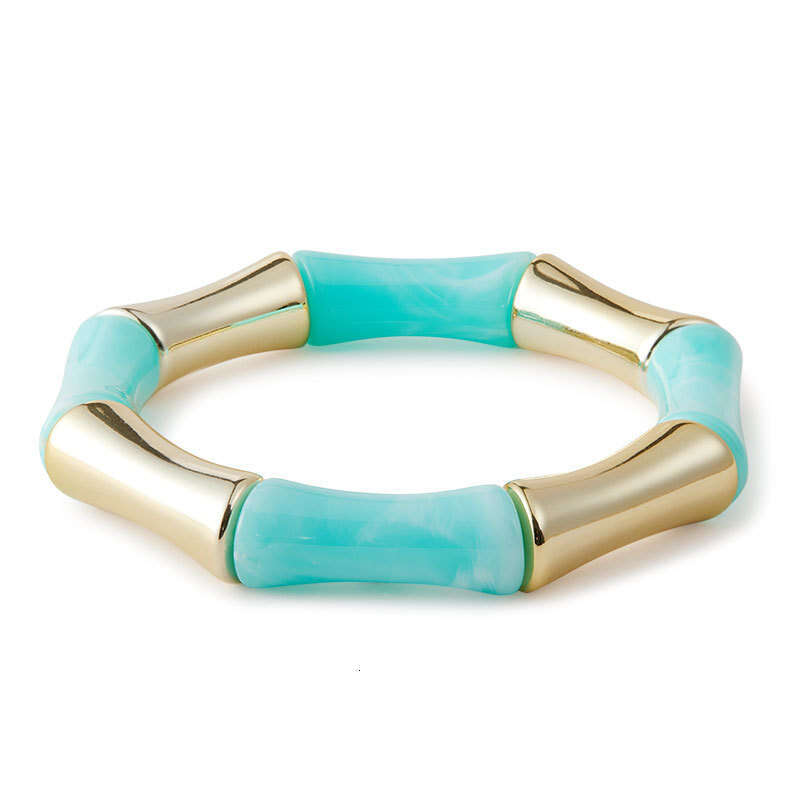 Bracelet For Women European and American Style Geometric Gradient Texture Bracelet, Hot Sale Acrylic Bamboo Joint Personality Fashion Jewelry