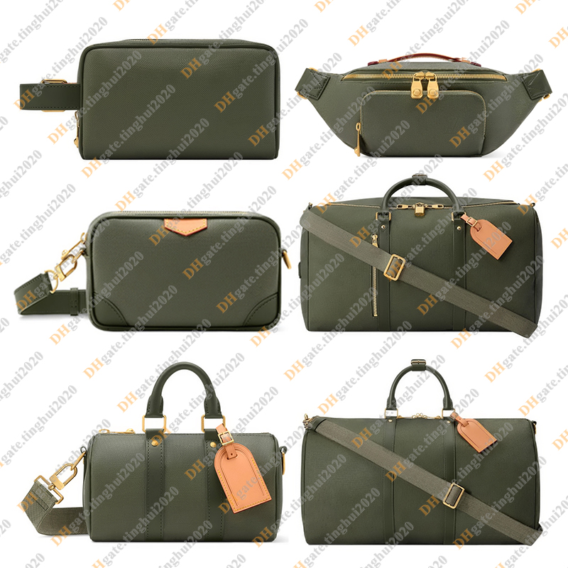 Men Fashion Designe Luxury Army Green Bag Messenger Bag Crossbody Shoulder Bag Handbag Luggage Wallet Bumbag TOP Mirror Quality M26963 M26937 M26930 M27095 M26933