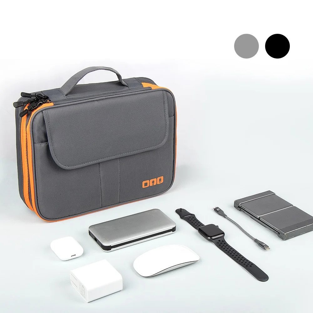 Portable Digital Storage Pouch Charger Data Cable USB Bag Organizer Waterproof Electronic Accessory Storage Bag Travel Cable Bag 251224
