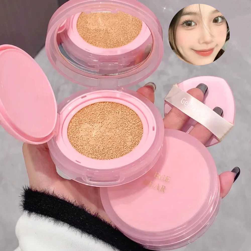 Air Cushion CC Cream Natural Moisturizing Foundation Concealer Oil-control Korean Makeup BB Cream with Cosmetics Puff 251222