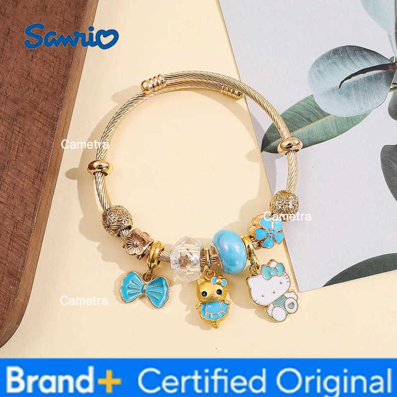 Sanrio Cartoon Glamour Bracelet Cute Hello Kitty Pendant Bracelet Jewelry Girl Gifts H251229