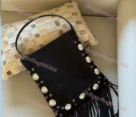 toteBag Shoulder ROSE NOIRE Women S Casual Punk Matte Suede Single Shoulder Crossbody Tassel Tote Bag New Model