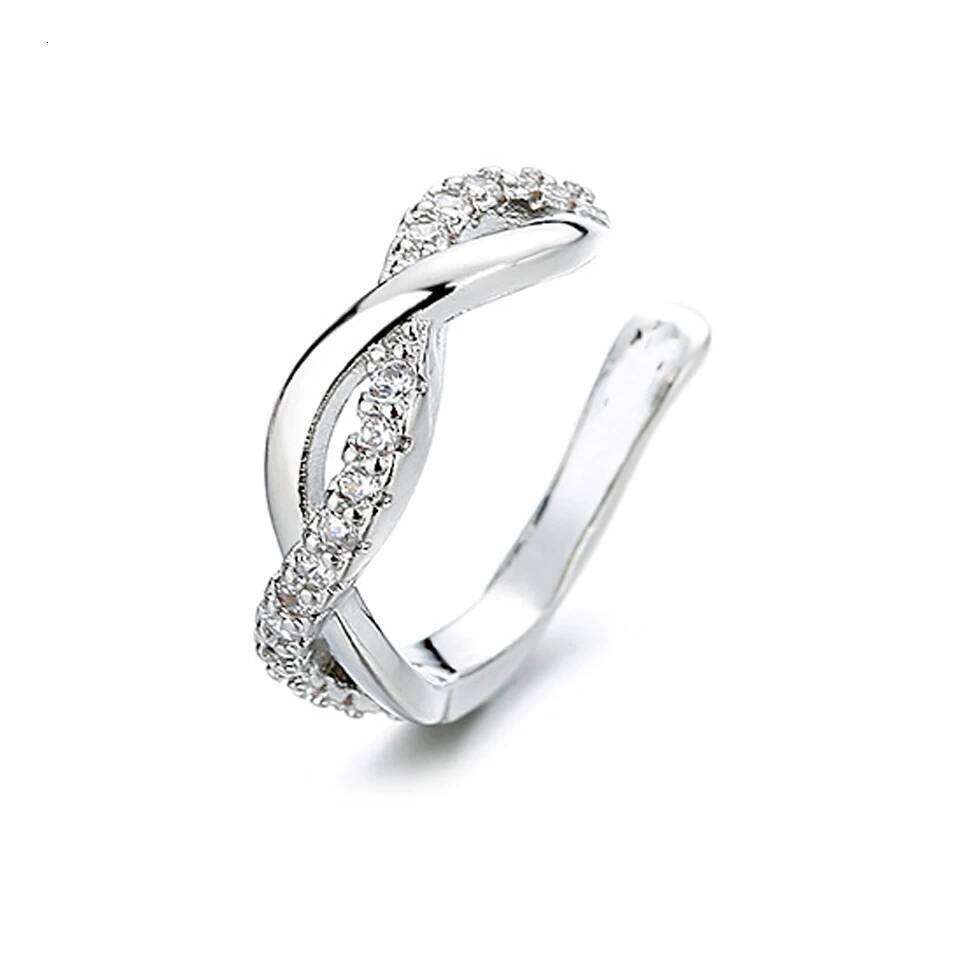 ZAKOL 4Pcs/1Pcs Creative Silver Color Zirconia Clip on Earrings for Women Geometric Ear Cuff Without Piercing Girl Jewelry