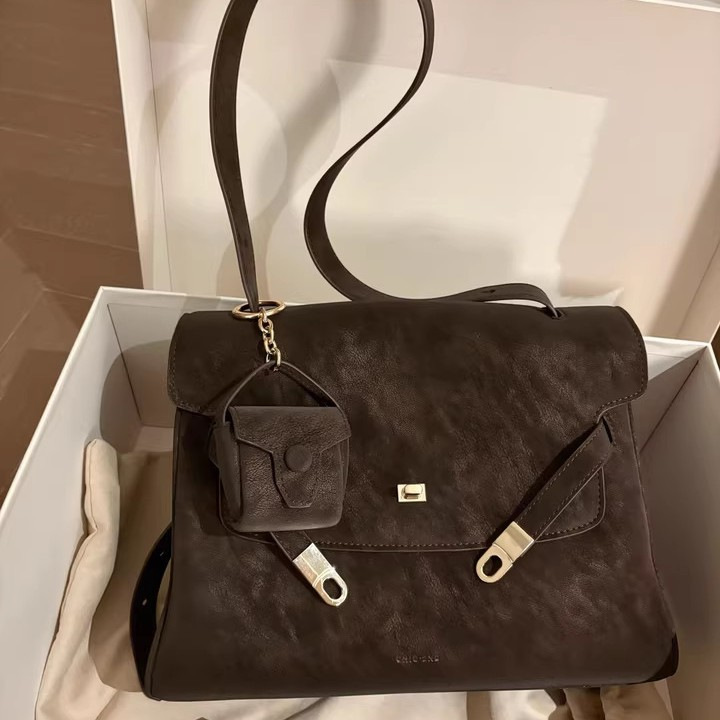 Autumn And Winter Leather Tote Bag Large Capacity Single Shoulder Under The Armpit Tote Bag Retro Commuting Assorted Mother Bag Female