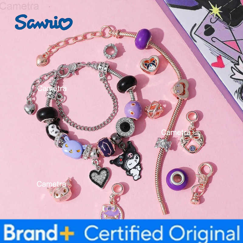 Sanrio Kuromi Cartoon Figure Advent Surprise Blind Box Cute DIY Bracelet Pendant for Children Holiday Popular Gifts H251229