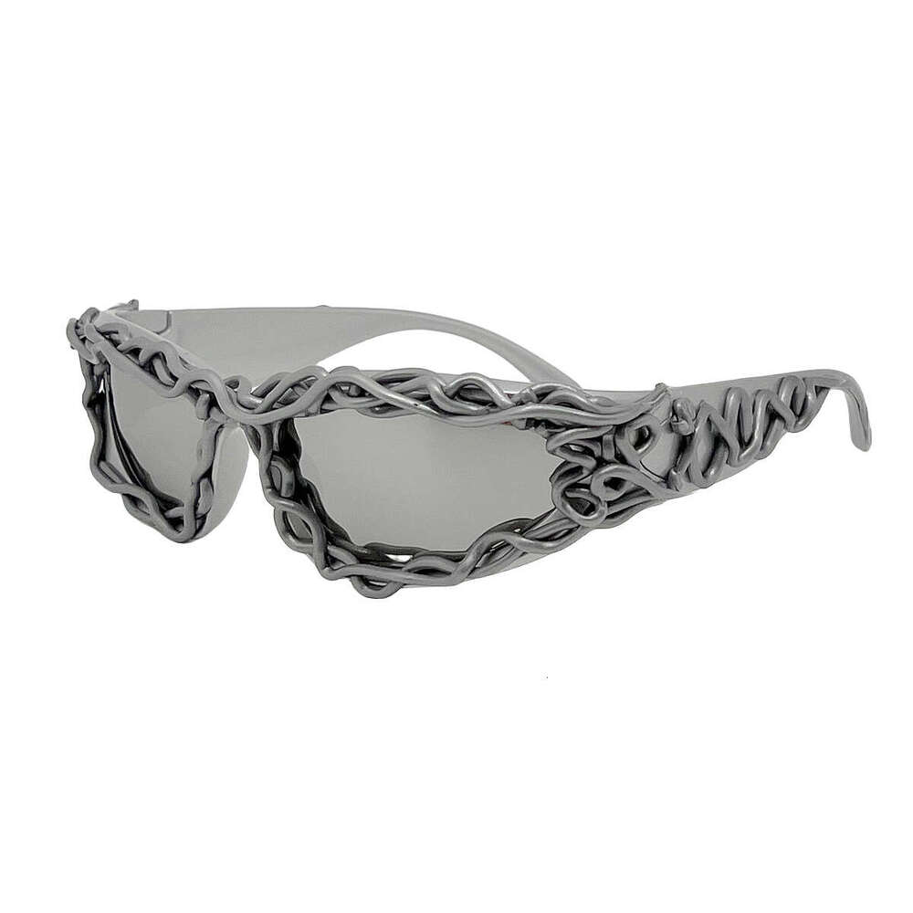 New Trendy Irregular Frame Designer Sunglasses Women and Men Spike Venom Inspired Punk Sun Glasses for Hip-top Party Cool Shades Liuyuemoshang