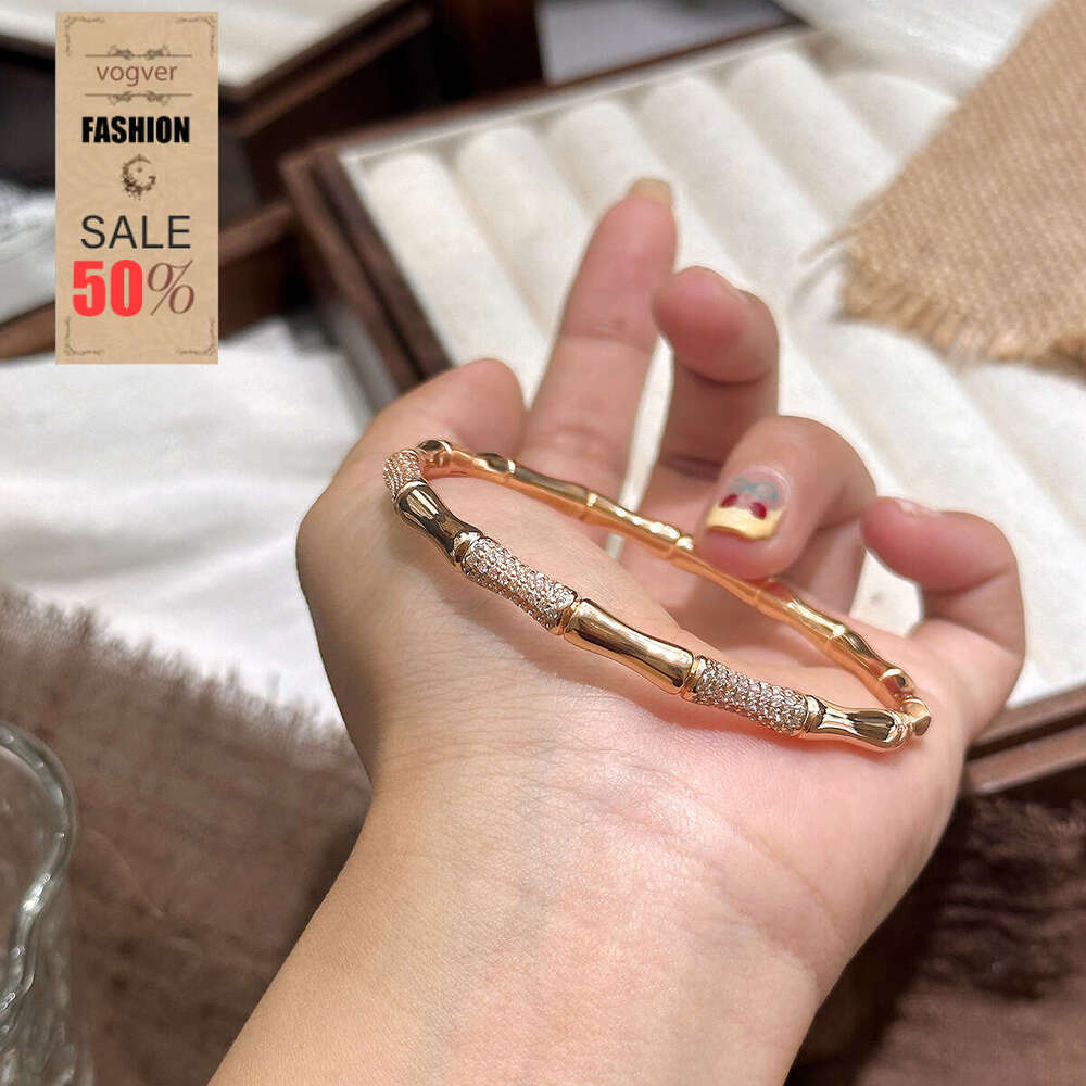 Bracelet For Women High-End Elegant Chinese Style Bamboo Knot Bracelet, Simple New Diamond-Studded Versatile Jewelry