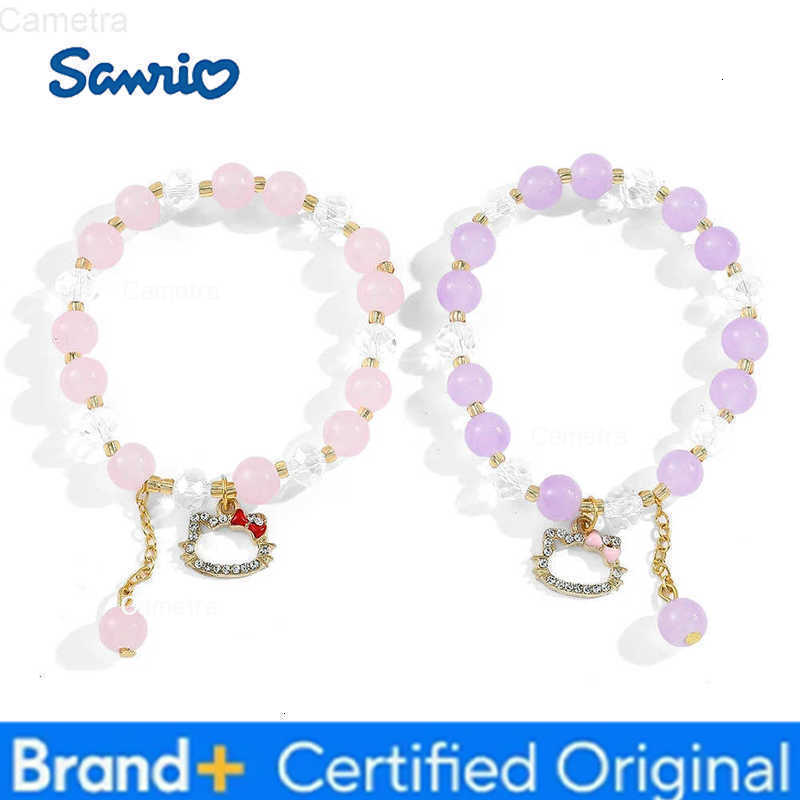 Sanrio Hello kitty Y2k Lover Diy Bracelet Anime Cute Kitty Cat Temperament High-grade Hand Jewelry To Give Girlfriend Gift H251229