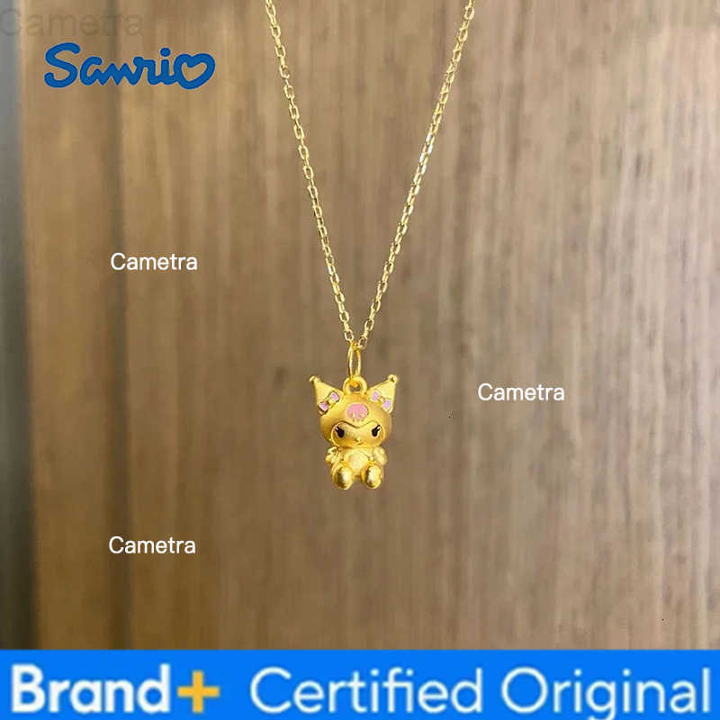 Sanrio Kuromi 3D Doll Necklace Accessories Cute Cartoon Anime Clavicle Chain Y2K Jewelry for Girls Birthday Kawaii Gift H251229