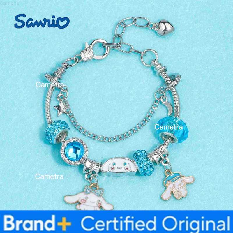 Sanrio Cartoon Character Beaded Bracelet Kuromi Melody Adjustable DIY Bangle Anime Cinnamoroll Jewelry Accessories For Women H251229