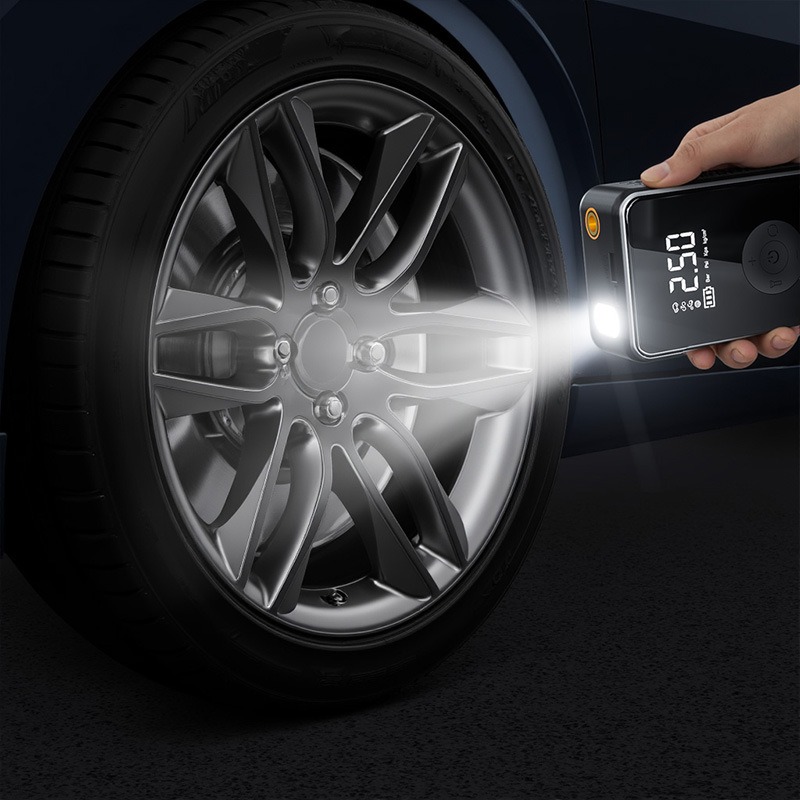 Wireless Car Air Compressor Pump - Electric Tire Inflator for Auto, Motorcycle, Bicycle, Boat Inflatable Balls, Portable Digital