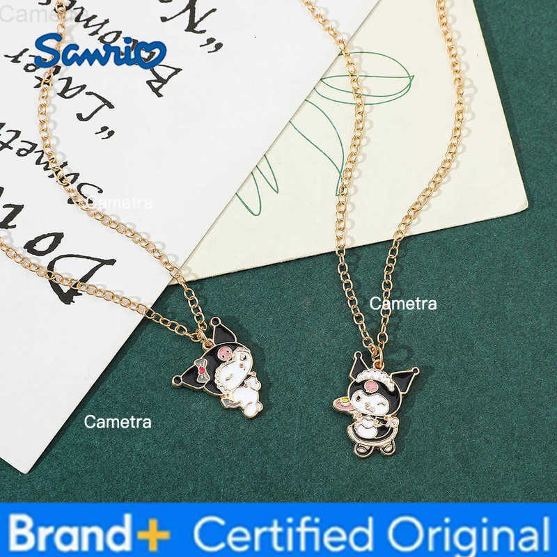 Sanrio 5pcs/set Kuromi Anime Cartoon Pendant Necklace Sweet Girl Clavicle Chain Fashion Cute Necklace Gift H251229