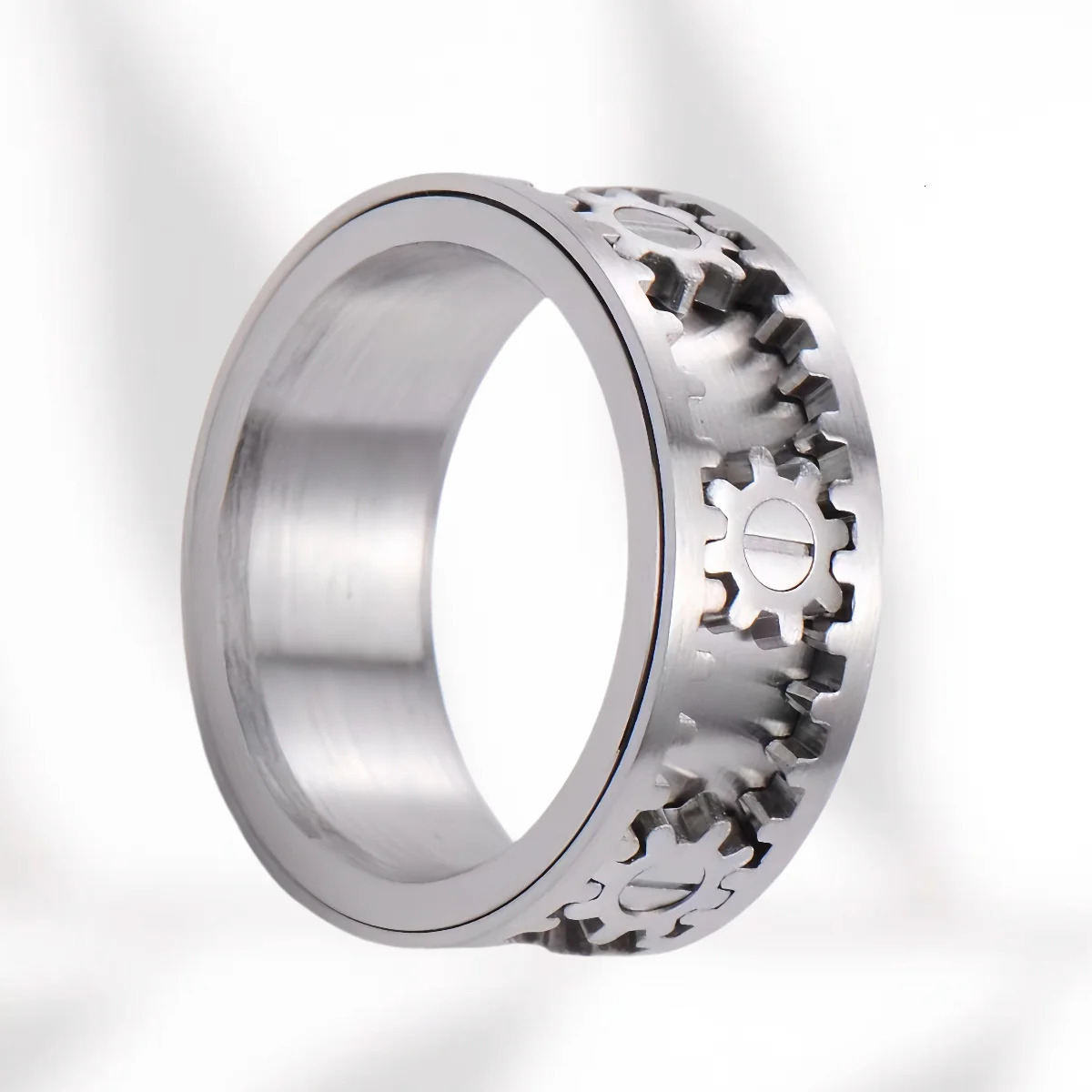 Hip Hop Ring Rotatable Ring Male And Female Couple Rotating Wheel Starry Sky Trendy Ins Y2k Couple Rings Punk Boys Ring 251224