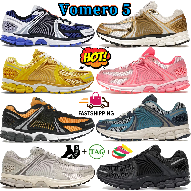 Mens Vomero 5 designer running shoes Photon Dust Metallic Silver Gold White Racer Blue Platinum Tint Sundial SP Dark Grey Wheat Grass sports trainers womens sneakers