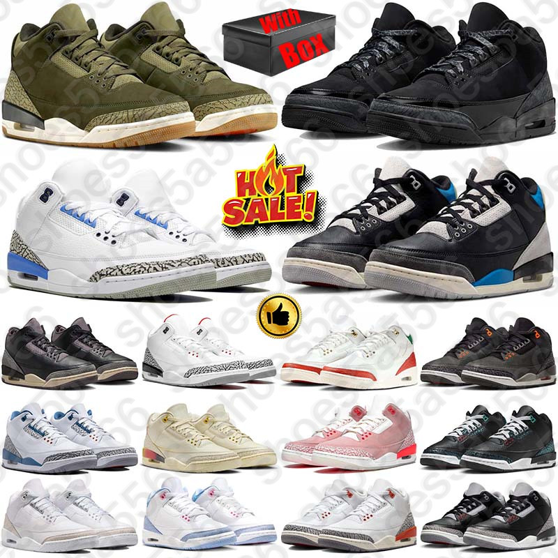 2025 Free Shipping With Box Designer Basketball 3 3s Shoes sneakers for mens womens Black Cat White Cement trainers Sports runners