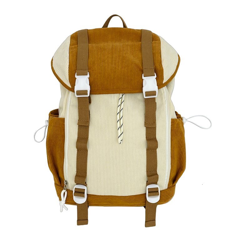 Linen twill ladies' travel backpack for outdoor use