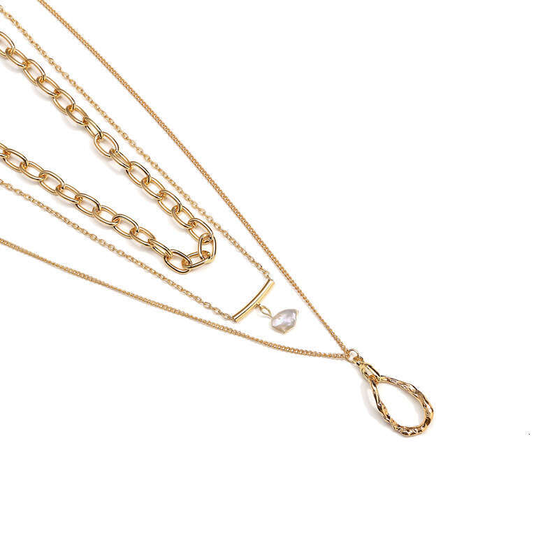 New Internet Celebrity INS Style Baroque Three-Piece Set Multi-Layer Necklace Women's Jewelry