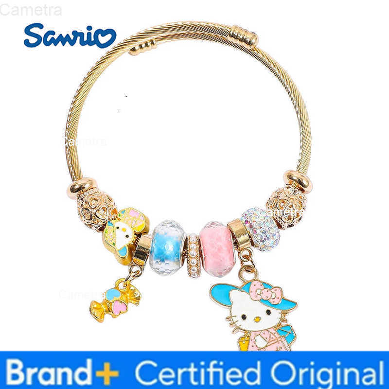Sanrio Hello Kitty Charm Bracelet Exquisite Cartoon Figure Kitty Cat Jewelry Accessories Gifts H251229