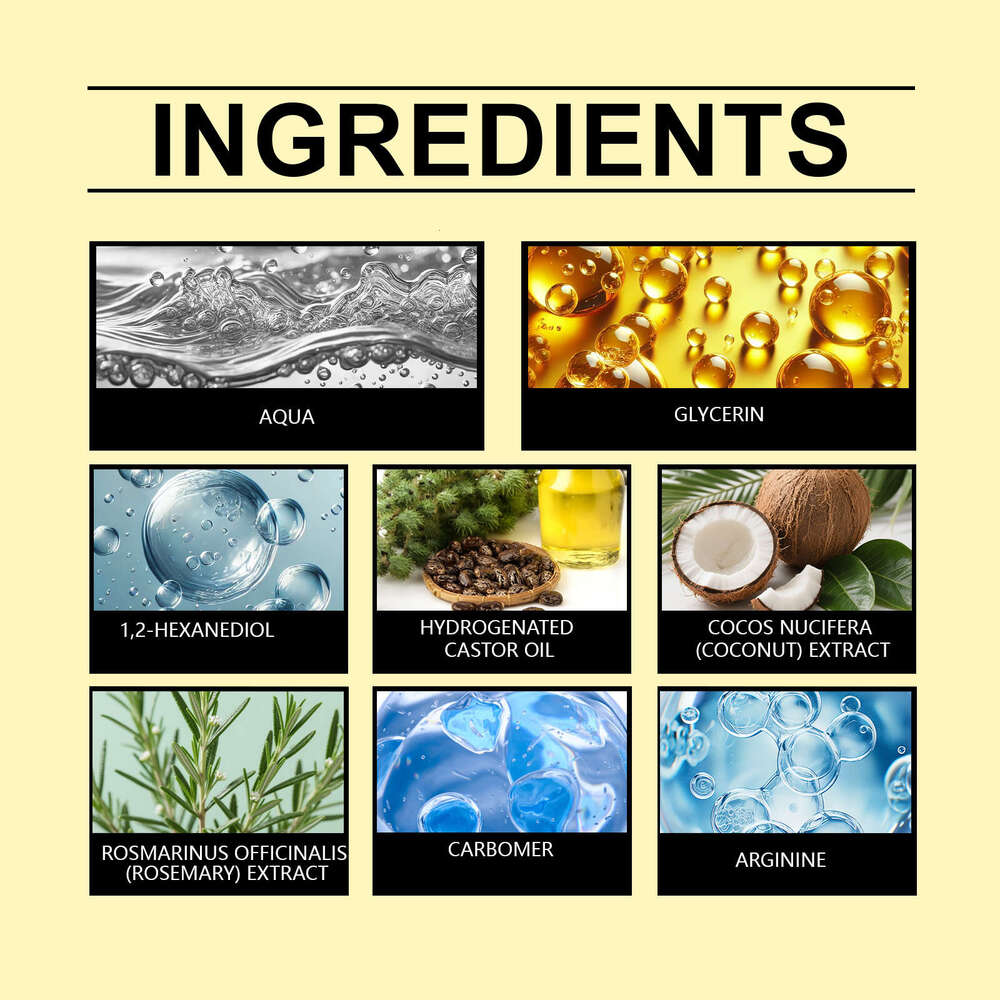 Hoegoa Rosemary Castor Care Essential Oil Moisturizes Massage Scalp Smooth Hair Shiny