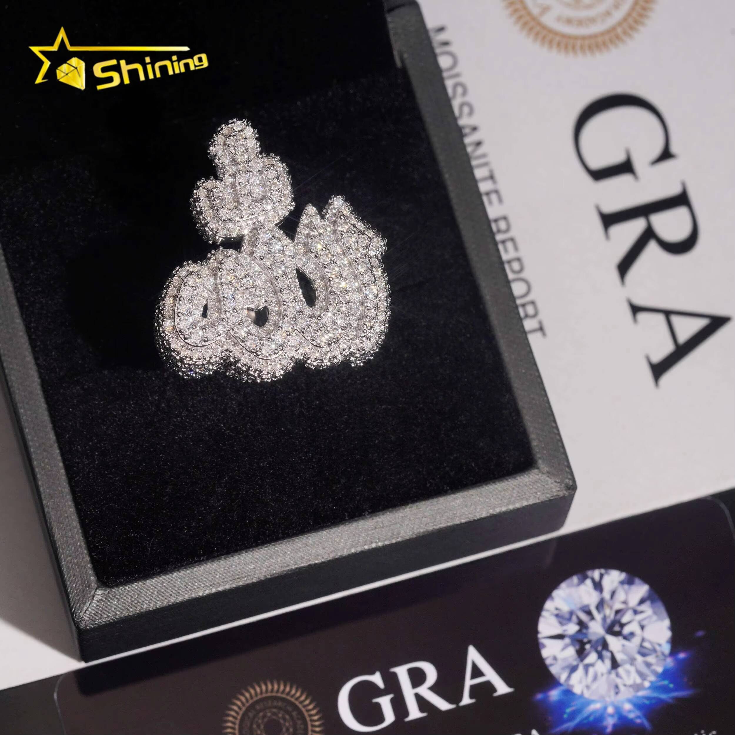 Hot Sale Design Moissanite Mens Ring Pass Diamond Test S925 Gold Plated Hip Hop Iced Out Ring