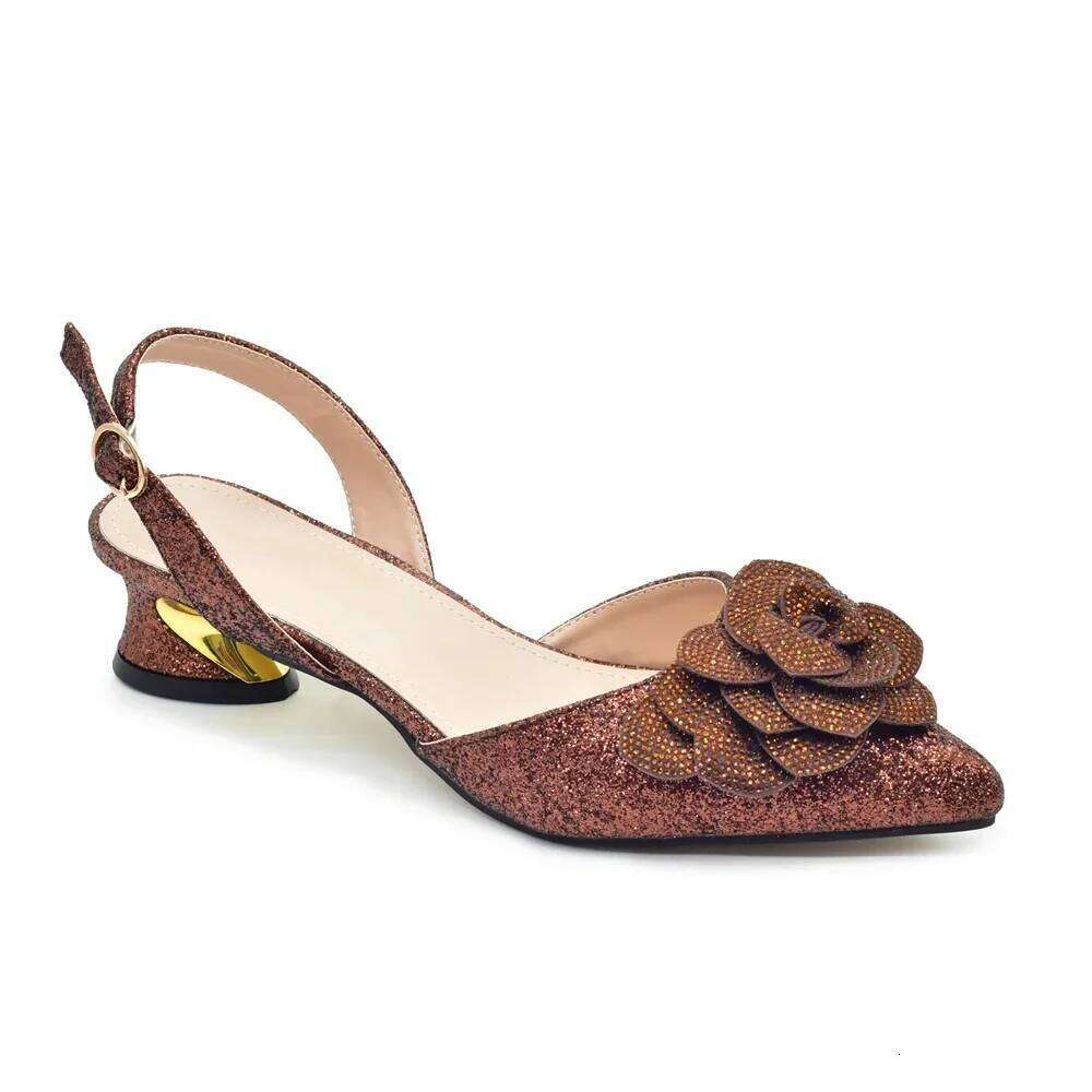 Fashion Shoe Nigeria Party Italy Italian And Bag Set For Rhinestone Pumps Women Shoes Luxury