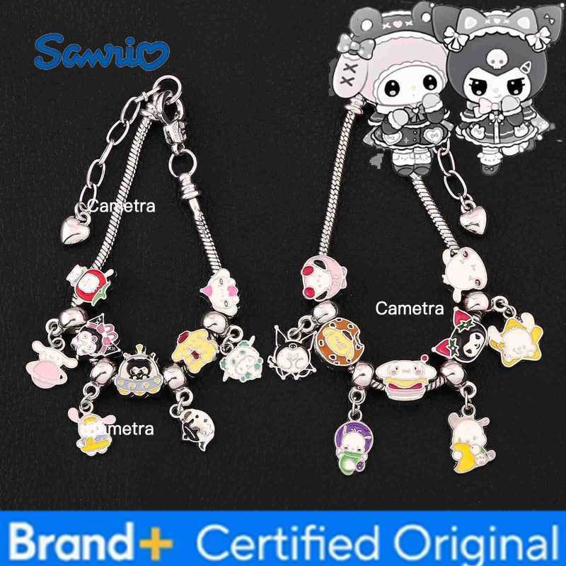 Sanrio Kuromi Pacha Dog Bracelet Black Beauty Melody Cute Pink Suitable For Girls Fan Party Jewelry Accessories Gift H251229