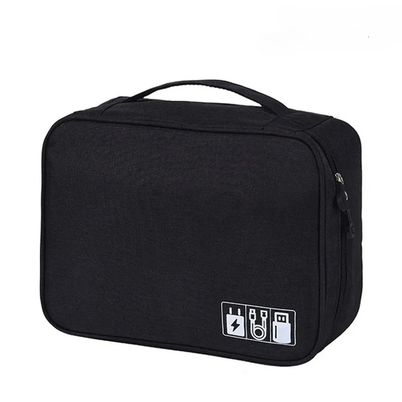 Portable Travel Cable Storage Bag Digital Electronic Organizer Case for USB Cables Chargers Plugs Accessories 251224