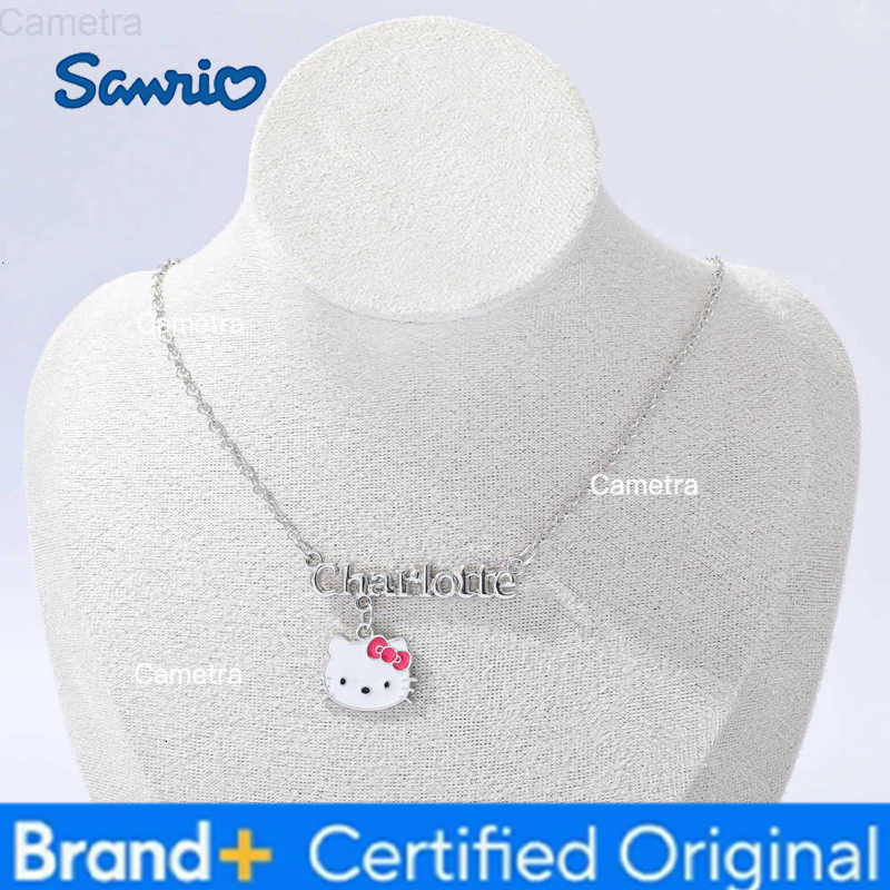 Sanrio Hello Kitty Letter Pendant Necklace - Cartoon Charm Pendant for Birthdays Gifts H251229