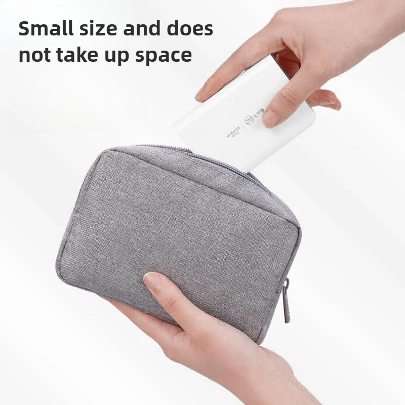 Travel Essentials Pouch Organizer for USB Cables Earphones Gadgets Storage Bag Digital Accessories Makeup Cover Devices 251224