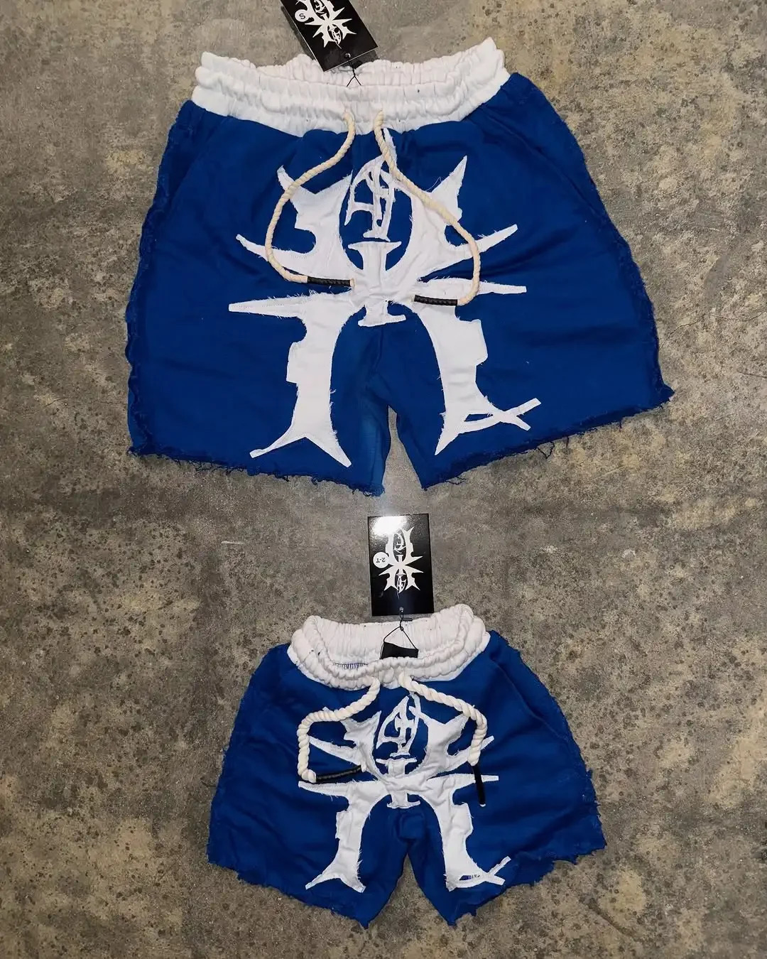 American Fashion Trend Sell Pattern Patch Casual Shorts Men Street Y2K Hip Hop Retro Sports Shorts Harajuku Punk Rock Shorts 251223