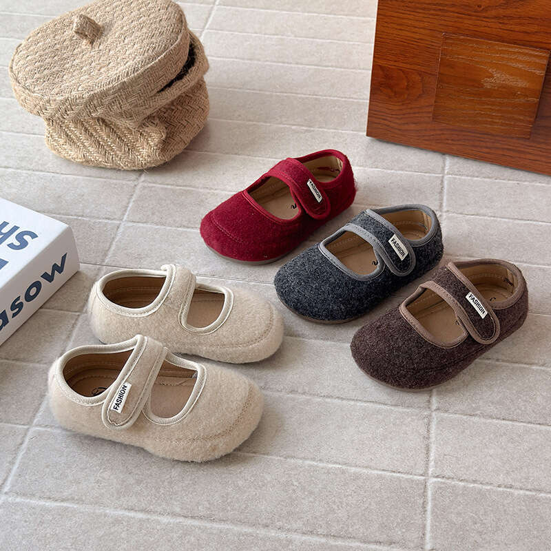 INS French Style Felt Small Leather 2025 Autumn New Korean Version Girls' Retro Suede Princess Soft Sole Single Shoes