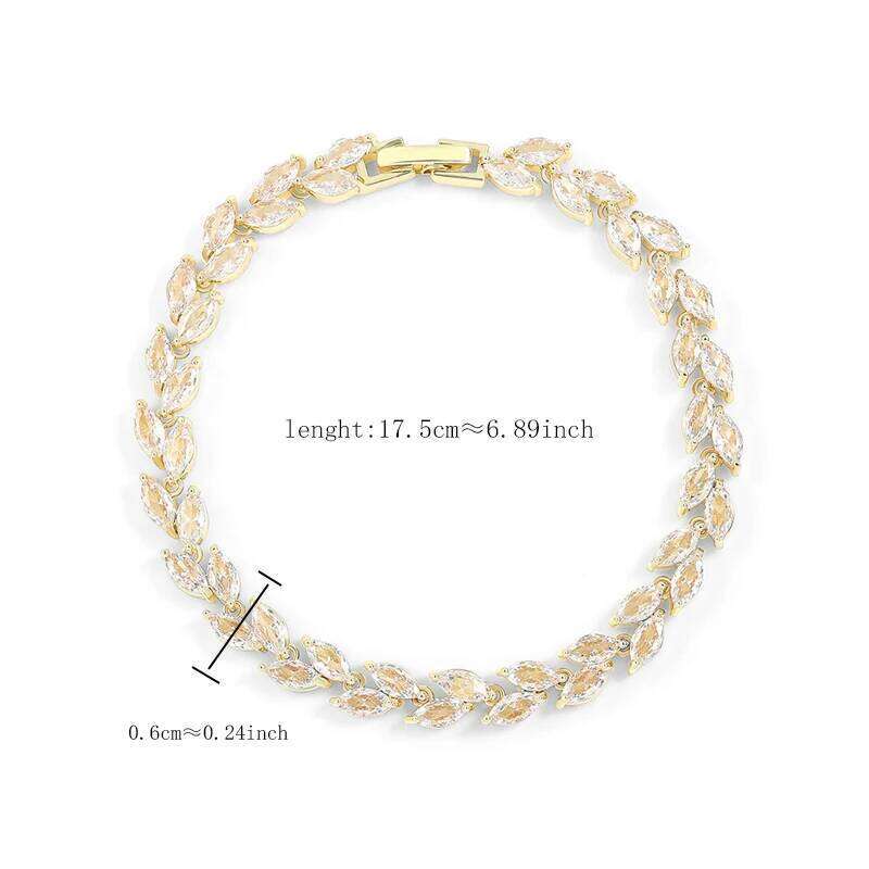 ZAKOL Shiny AAA Zircon Bracelet with Blessing Card Gorgeous Birthday Valentines Day Anniversary Jewelry Gifts For Women