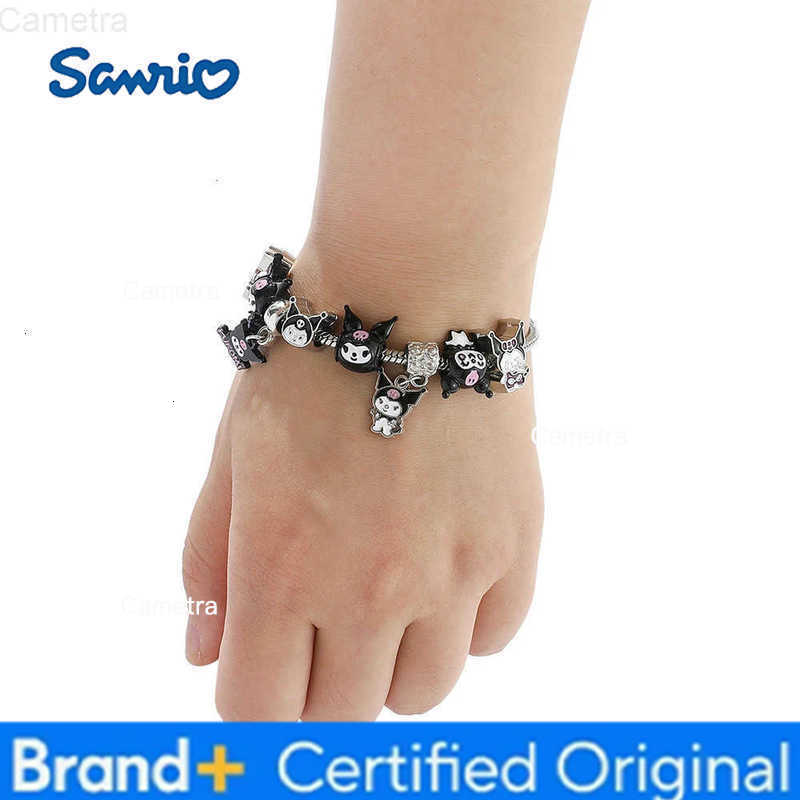 Sanrio Kawaii Kuromi Charms Bracelet Cute Kuromi Bangles for Women Luxury Chains Y2k Jewelry Bracelet Party Accessories H251229