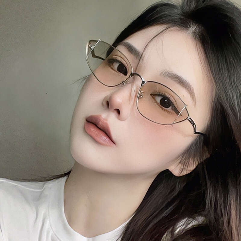 Metal Hollow Cat Eye Xiaohongshu Internet Celebrity Same Style Sunglasses Women Y2K Concave Shape for Photos