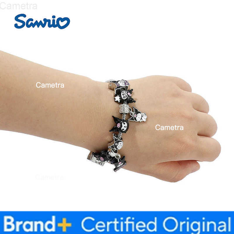 Sanrio Kawaii Kuromi Charms Bracelet Cute Kuromi Bangles for Women Luxury Chains Y2k Jewelry Bracelet Party Accessories H251229