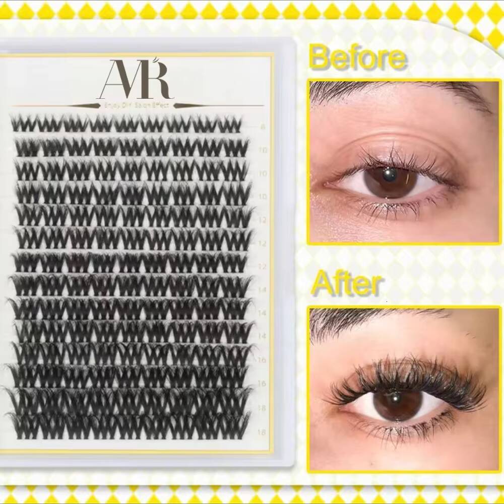 Custom Cluster Lashes Kit Individual Pre Cut Diy Cashmere Cluster Lashes Extensions at Home Lash Clusters