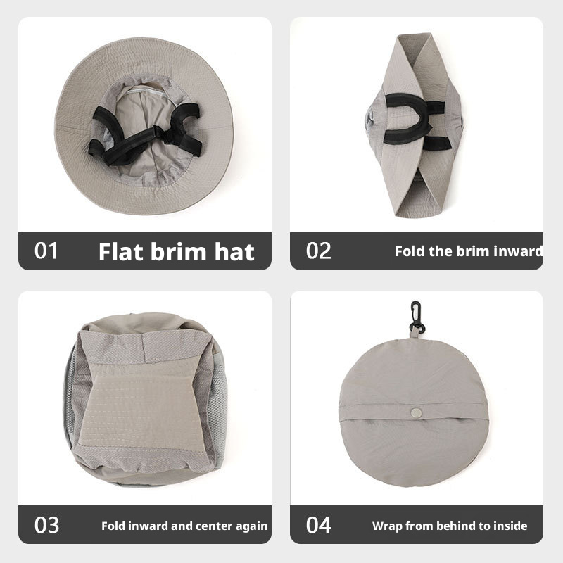 Surf Bucket Hat UPF 50+ Foldable Packable Sun Hat with Chin Strap - Quick Dry Breathable Beach Surfing Cap for Men Women Buckethat004