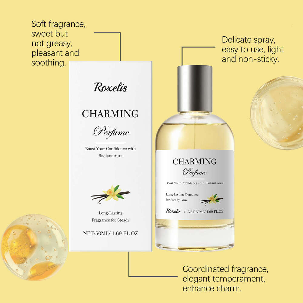 Roxelis Amber Vanilla Long-lasting Fragrance Deodorizing Light Elegant Refreshing Daily Perfume Spray