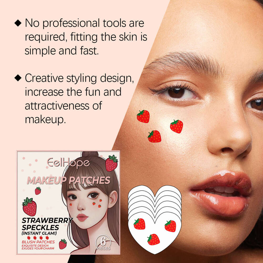Eelhope Party Eye Makeup Face Decoration Strawberry Stickers